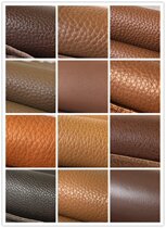 New first layer cowhide Diy handmade key bag card bag soft leather fabric scrap leather leather vegetable tanned brown 1