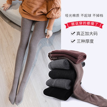 High waist belly pantyhose female autumn winter air ash pants plus thick silk socks outside wearing thin leg pantyhose