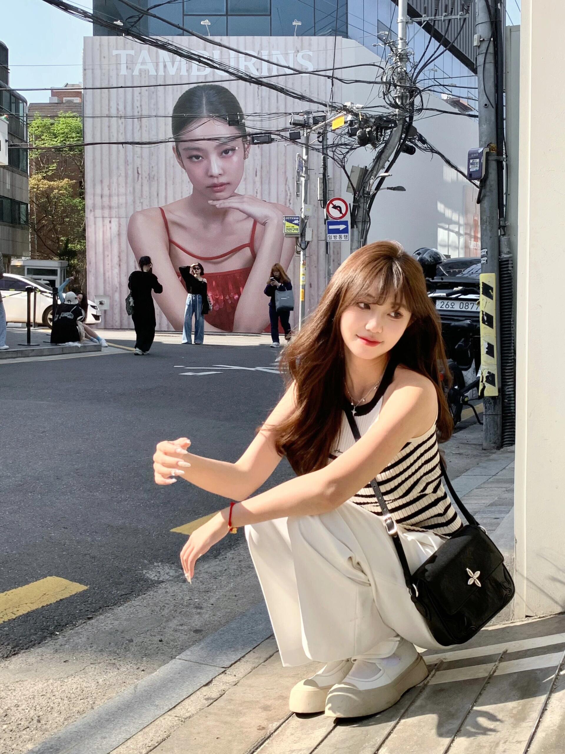 ANN ANDELMAN明星同款阔腿裤 休闲西裤高腰直筒设计拉长比例