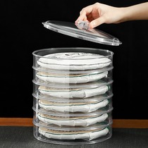 Tea Tea Cake register and multilayer tea box plastic Puer tea cake box transparent pu er cha he shelf