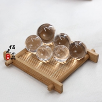 Natural White Water Crystal Ball Swing Piece Home Living Room Office Desktop Furnishing Kids Play Presents