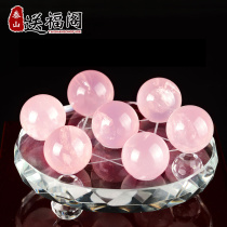 Send Forloft natural powder crystal ball Seven Stars Gusts Powder Crystal Home of Feng Shui Ornament Swing Piece Crafts Gift