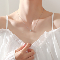925 sterling silver Love necklace female Korean version of ins cold wind temperament simple niche design sense choker gift