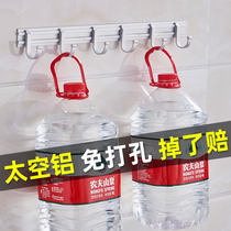 Adhesive hook strong viscose clothes hook load-bearing metal bedroom door after a row of kitchen bathroom sticky