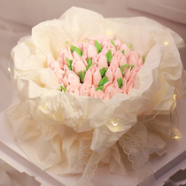 Netred Seven Valentines Day Sydney Paper Bouquet Cake Decoration Paper Creative Bending Strawberry Packaging Paper Birthday