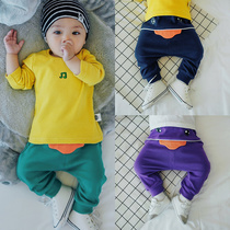 Baby Boy Pants Men Bao Chuntian Big Pp Pants Loose Fat Baby Long Pants Mens Spring Autumn 0 1 year and one and a half thin