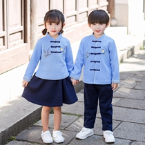 College style kindergarten Garden clothes spring and autumn clothes childrens class clothes Chinese school uniform school uniform performance clothes teacher set