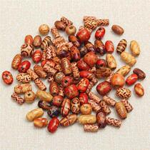 New 100pcs Assorted Mixed Painted Wooden Beads Mixed Pattern