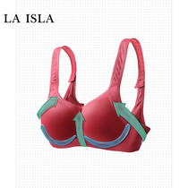 Laisla professional high-strength sports underwear womens shockproof running large size large chest show small anti-sagging bra fat mm