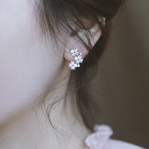 s925 silver needle ear nail 2020 New wave minimalist Comeback Ancient High Sense Shell Earrings Woman 100 Lapped Temperament Earrings