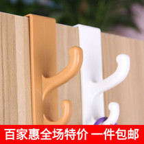 Hook behind the door traceless nail-free coat hook wardrobe door panel hook storage plastic hook