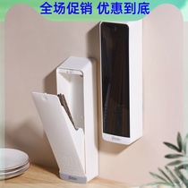Wall-mounted chopsticks barrel draining chopsticks basket storage rack free of punching home kitchen Japanese-style dust-proof chopsticks storage box with cover