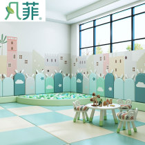 Child anticollision wall stickup soft bag tatami wall circumference Soft bag Self-adhesive headboard Soft-pack Bed Apron Bunk Bed Apron Customised