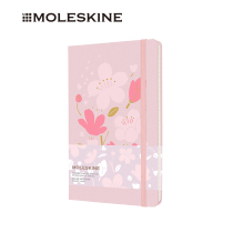 Italian moleskine cherry blossom Japanese notebook 2021 New Net red cute pink petal cloth hard seal large a5 pocket type a6 hand account with birthday gift for girl