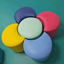 Early Education Centre Arc Sofa Stool Training Institution Lounge Area Reception Profiled Petals Creativity Small Stools Combine