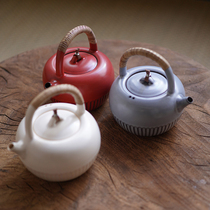 New product Jingdezhen Fanshantang soda glazed pottery pot old rock mud boiled teapot tea cooker electric pottery stove set