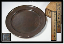 Supreme House Japan returns to Showa has built seven treasure silver inlaid copper plate pay the original box