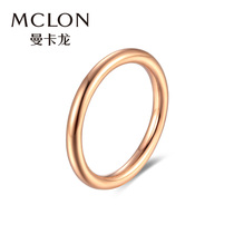 Manka dragon glossy tail ring 18k gold ring female plain ring color gold rose gold female ring gift