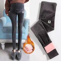 Leggings for Pregnant Women Autumn and Winter Velvet Thickened Pants for Pregnant Women Wear Warm Belly Long Pants for Pregnant Women Autumn and Winter