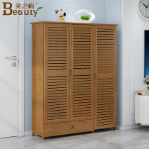 Shoe Cabinet Domestic Doorway Containing Shoe Rack Sub Multilayer Simple Economical Type Xuan Cabinet Rack Solid Wood Dormitory Dust-proof