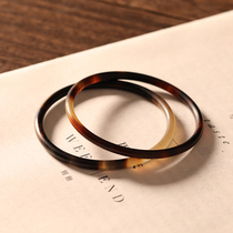 Full pattern rare natural Yak horn bracelet Cool blood health fine bracelet Ethnic style play