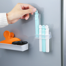 Japan imported inomata suction cup adsorption refrigerator sealing clip snack sealing clip food storage clip 4 Pack