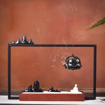 Zen door frame hanging incense burner Antique household indoor hanging hanging stove Pure copper reverse flow incense burner creative decoration
