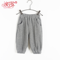 Autumn New infants and young children fashion trousers cotton comfortable girls solid color pants female baby casual pants