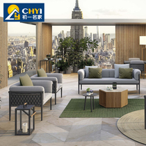 Outdoor sofa Leisure Villa courtyard double outdoor rattan terrace garden balcony rattan chair sunscreen sofa furniture