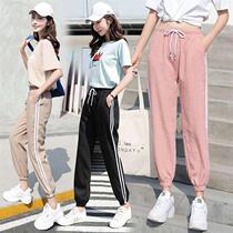 Fairy cool cool pants women summer anti-mosquito pants air conditioning pants loose adult women thin style corset lantern wide radish pants