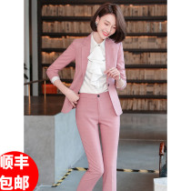 JOVKATTI high-end professional suit suit female fashion temperament goddess Fan plaid business formal work clothes tide