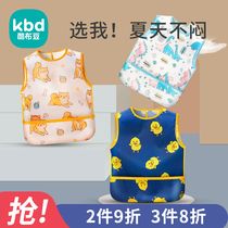 Baby Dinner Bib Feeding Clothing Pocket Baby Rice Pocket Silicone Waterproof Ultra Soft Free Washing Summer Childrens Meals All The Hood