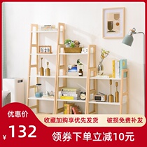 Nordic Bookshelves Landing Simple Living Room Creative Locker Bedrooms Trapezoidal Shelf Multilayer Containing Shelving Shelving Bookcase