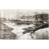 Liu Hongjuns Fishing Singing Evening paper new pen drawing video to see the goods