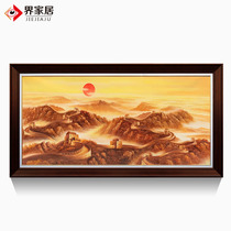 World Home Oil Painting Such As Day China Day Pure Hand-painted Living Room Office Decoration Painting Golden Vanrey Great Wall Hall Hung Painting