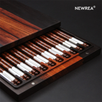 NEWREA New Elite Treasured Class Snake Wood S999 Silver Chopsticks Brave Climbing Peak Town Store Treasure Museum Class