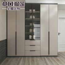 Italian style durian whole house custom custom wardrobe light luxury whole wardrobe custom furniture custom swing door wardrobe