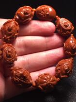 Suwork pure handmade olive nuclear sculptures eight-Po teapot fine water long stream mens hands strings old oil nuclei