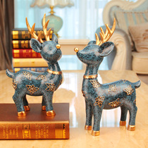 Light Lavish Deer Swing Piece Nordic Style Home Wine Cabinet Decorations Living-room TV Xuan Guan Jo Relocation New Creative Handiwork