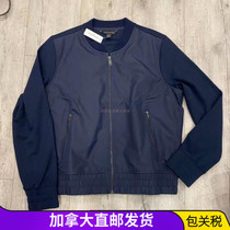 Canada Straight Mail Banana Republic Banana Republic Lady Cotton Splicing Zipped Slim Jacket