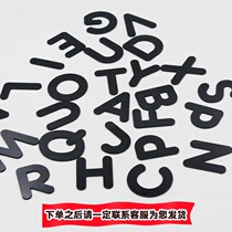  Acrylic refrigerator sticker Black home decoration creative Black English capital letter cartoon pattern magnetic sticker