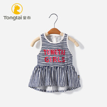 Tong Tai baby dress girl princess dress childrens foreign skirt little girl thin summer summer foreign atmosphere tide