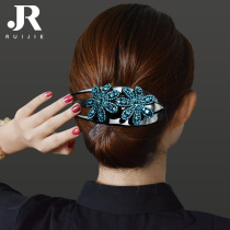 Hairclip headdress women Korean back of the head with rhinestone large head hairclip grab clip hairpin three-tooth duckbill clip