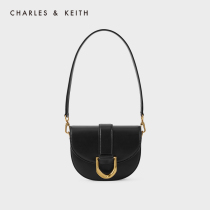 CHARLESKEITH SPRING and summer WOMENs BAG CK2-80781454 SMALL WOMENS horseshoe BUCKLE SADDLE bag