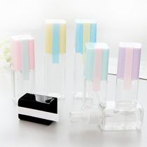Magic Beauty Cute Transparent Square Bump Color Spray Bottle Cute And Small Makeup Water Fine Mist Spray Bottle Plastic Bottle