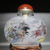 Inside painting snuff bottle Romance of the Three Kingdoms Three British war Lü Bu