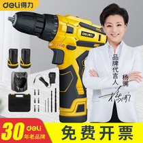 Deli impact drill Flashlight drill Household hardware tools Multi-function pistol drill Electric drill Hydropower toolbox set
