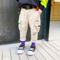 (20% off for 1 piece)Boys pants Spring and autumn childrens Western style overalls Mens big childrens Korean spring boys childrens clothing