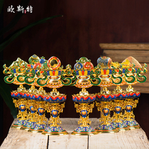 Oster Eight auspicious Buddha front ornaments Tibetan tantric Buddha for the Buddha Hall for the enamel eight Rui large
