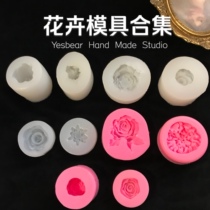 Yesbear Big Bear hand-made DIY crystal epoxy flower flower mold Rose Peony bud Camellia poppies